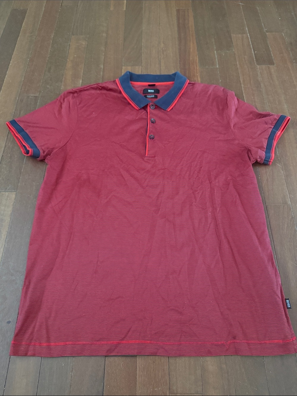 Hugo Boss  Polo with Navy and Red Trim